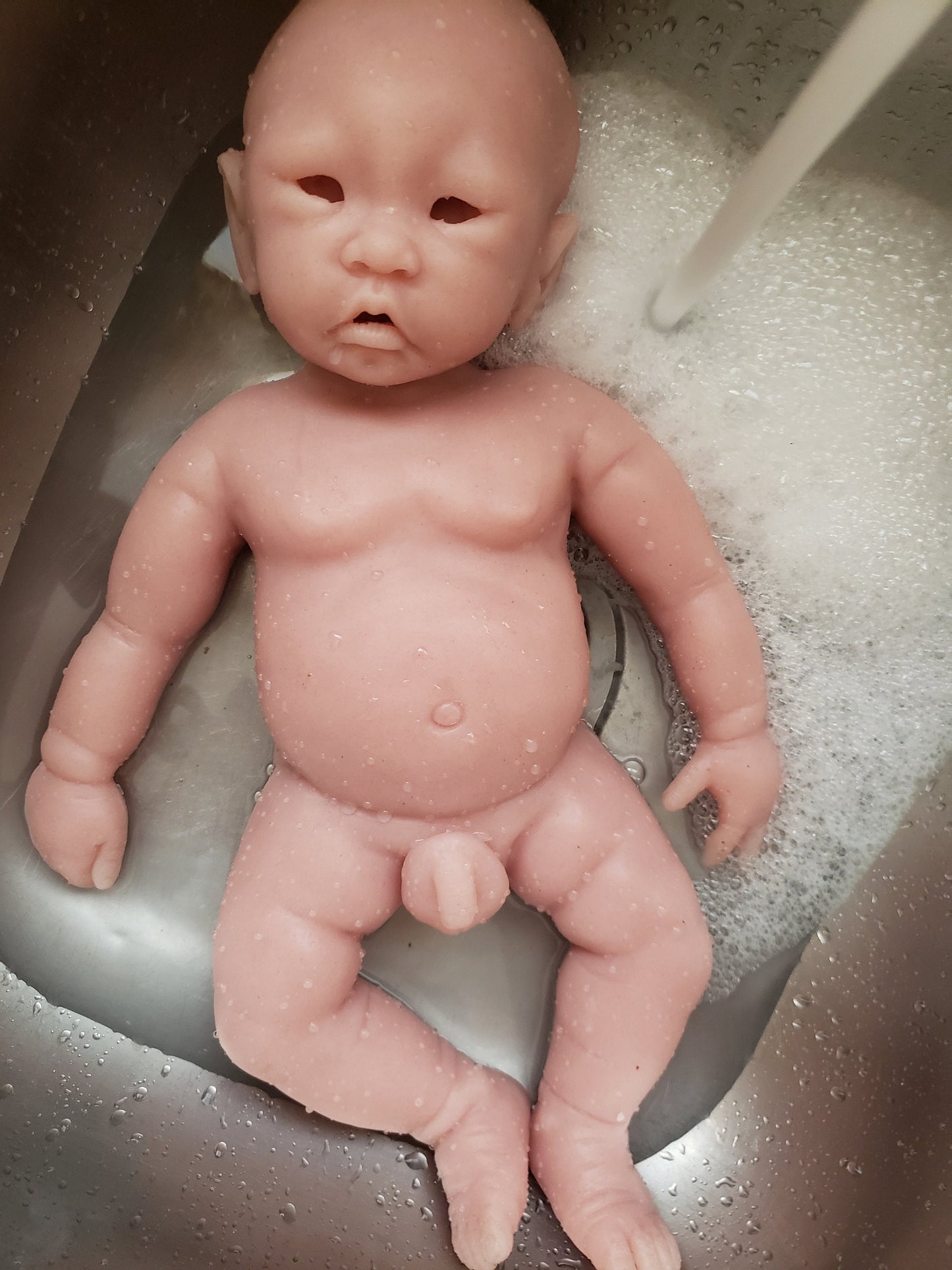 Full body silicone baby doll 17" Su Chinese baby girl or boy