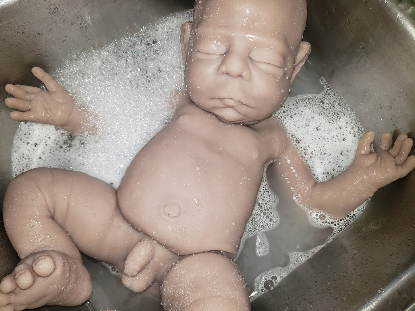 Full Body Silicone Baby 22" 14.5lbs chubby chunky baby boy! Blakely