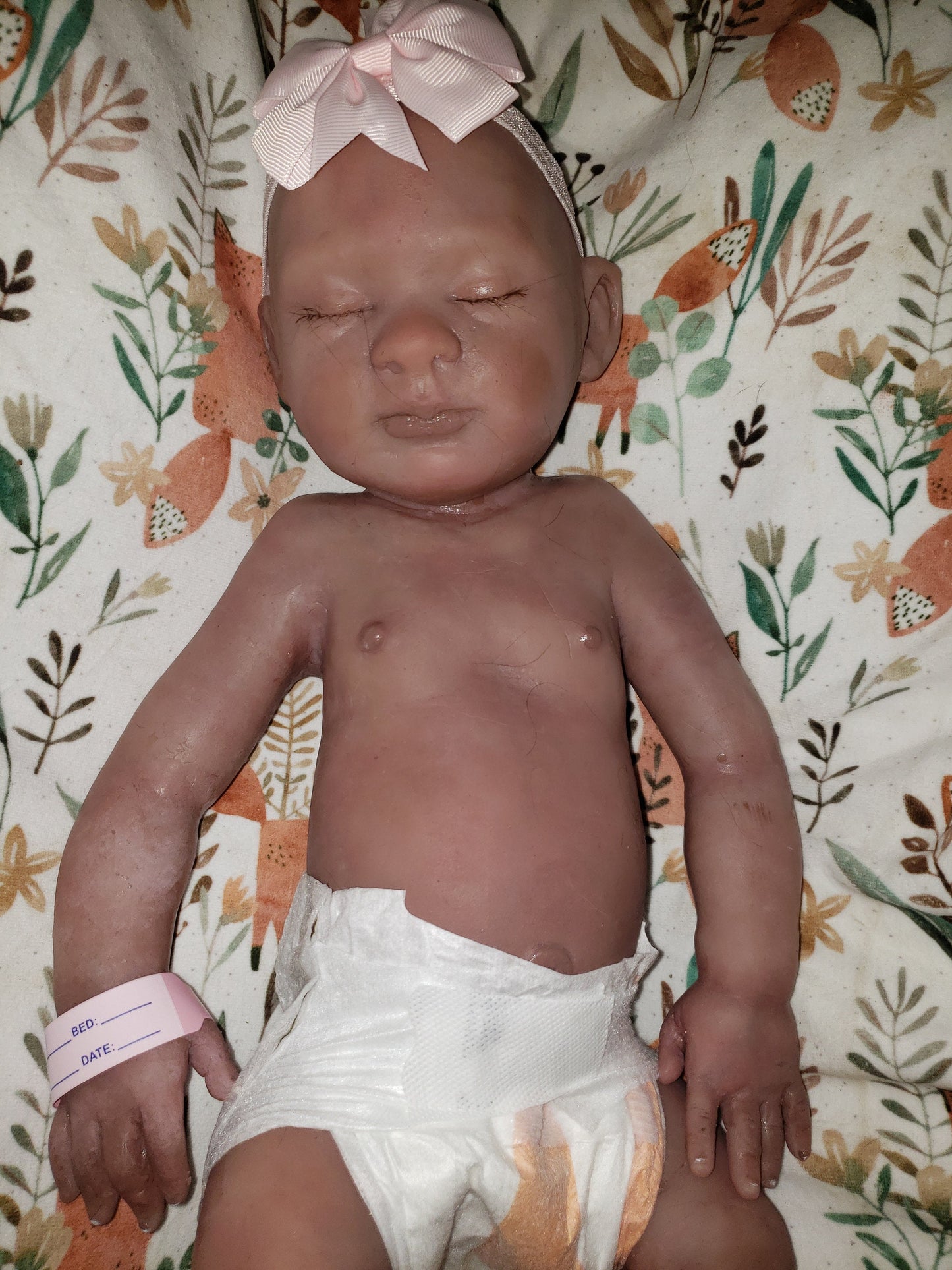 Full body silicone baby girl or boy newborn baby 19.5" pamela erff Olive