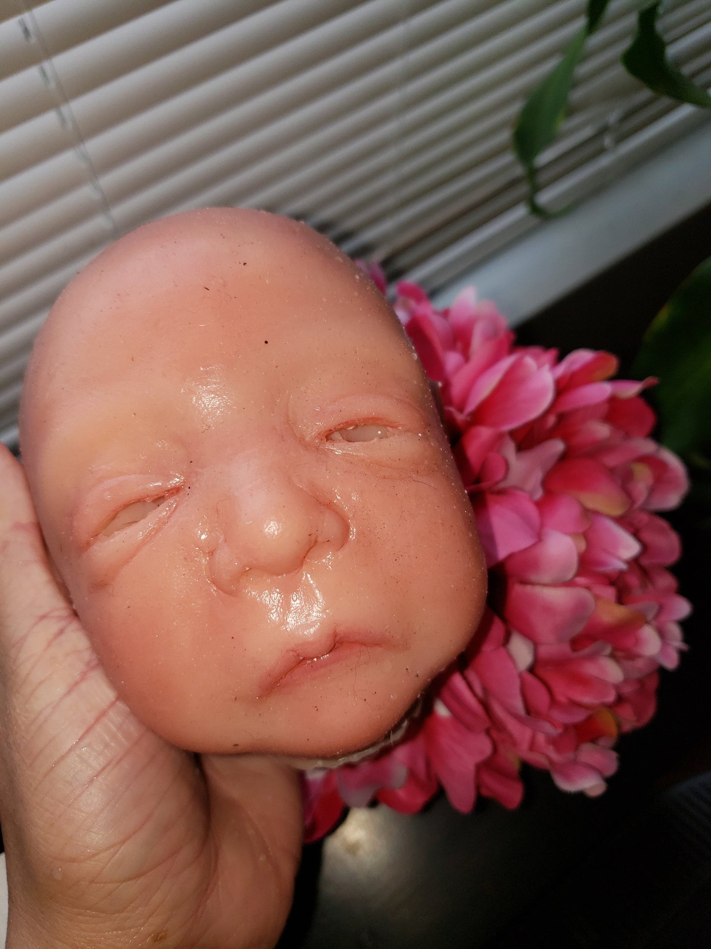 Silicone baby cuddle head by Michelle brier 17" Ethan
