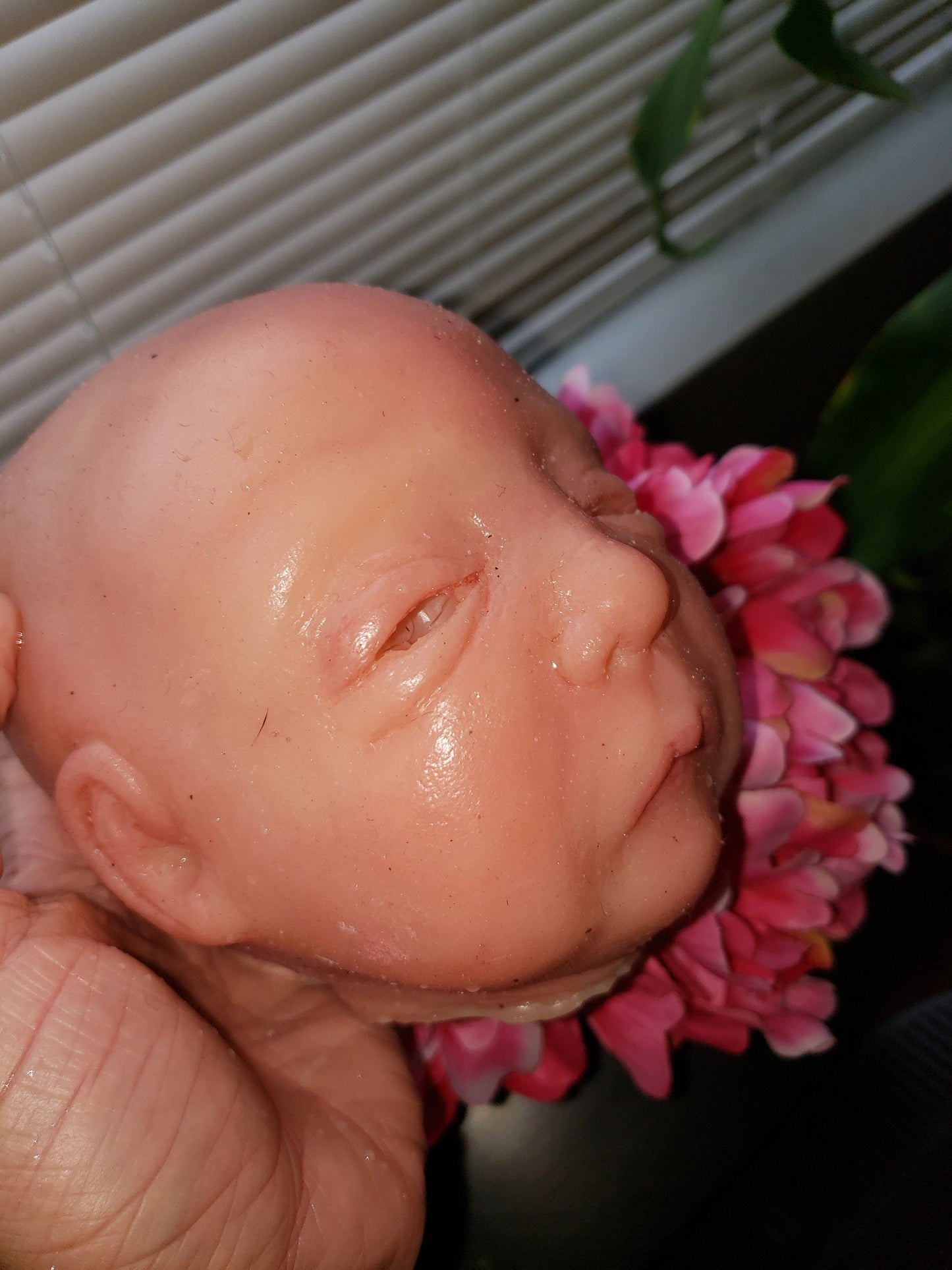 Silicone baby cuddle head by Michelle brier 17" Ethan