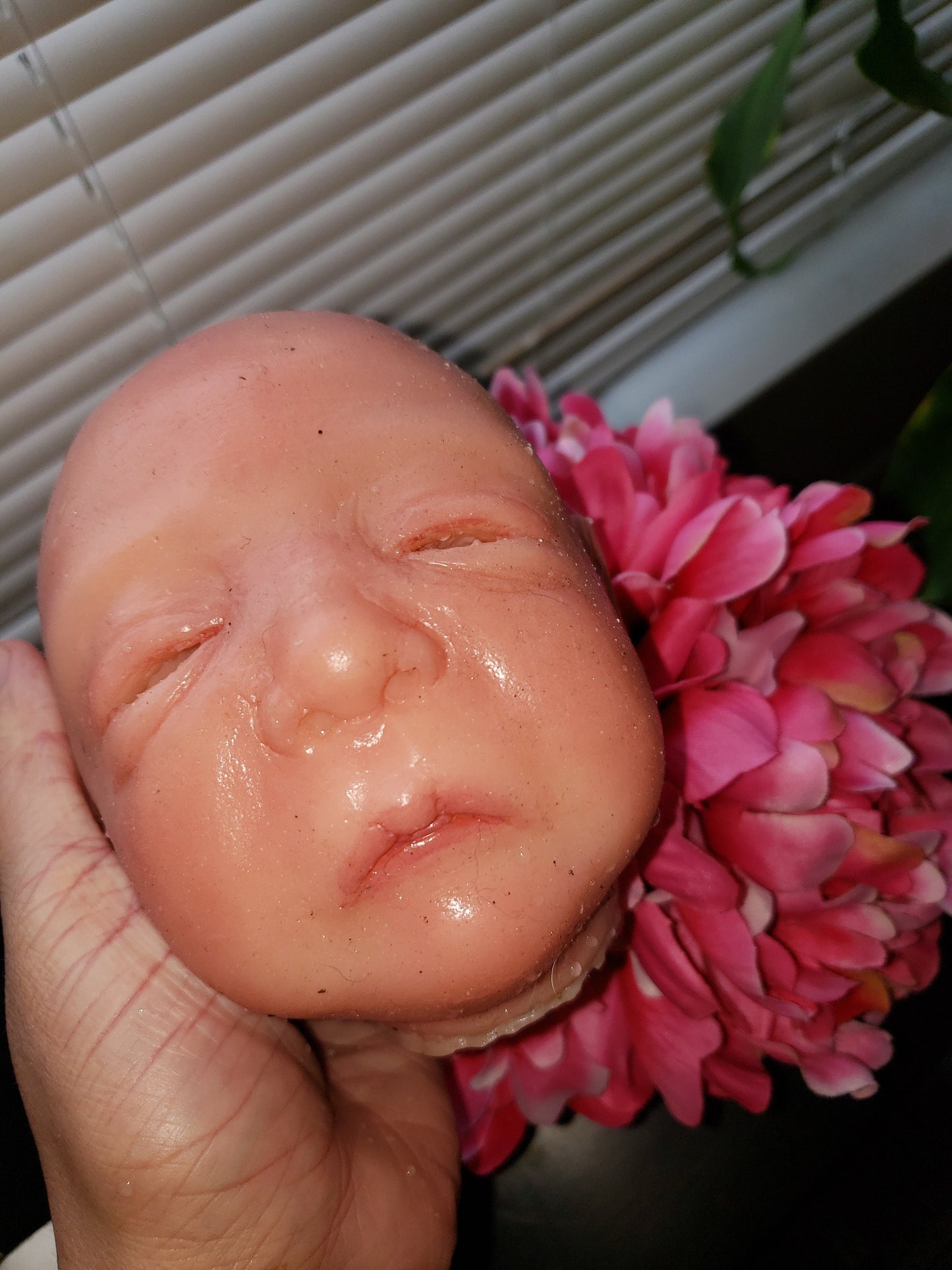 Silicone baby cuddle head by Michelle brier 17" Ethan