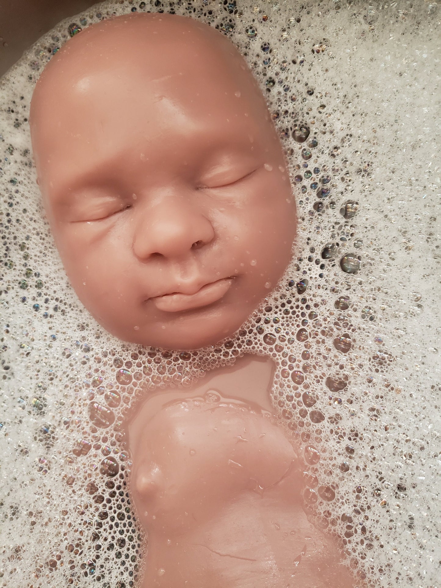 Full body silicone baby girl or boy newborn baby 19.5" pamela erff Olive