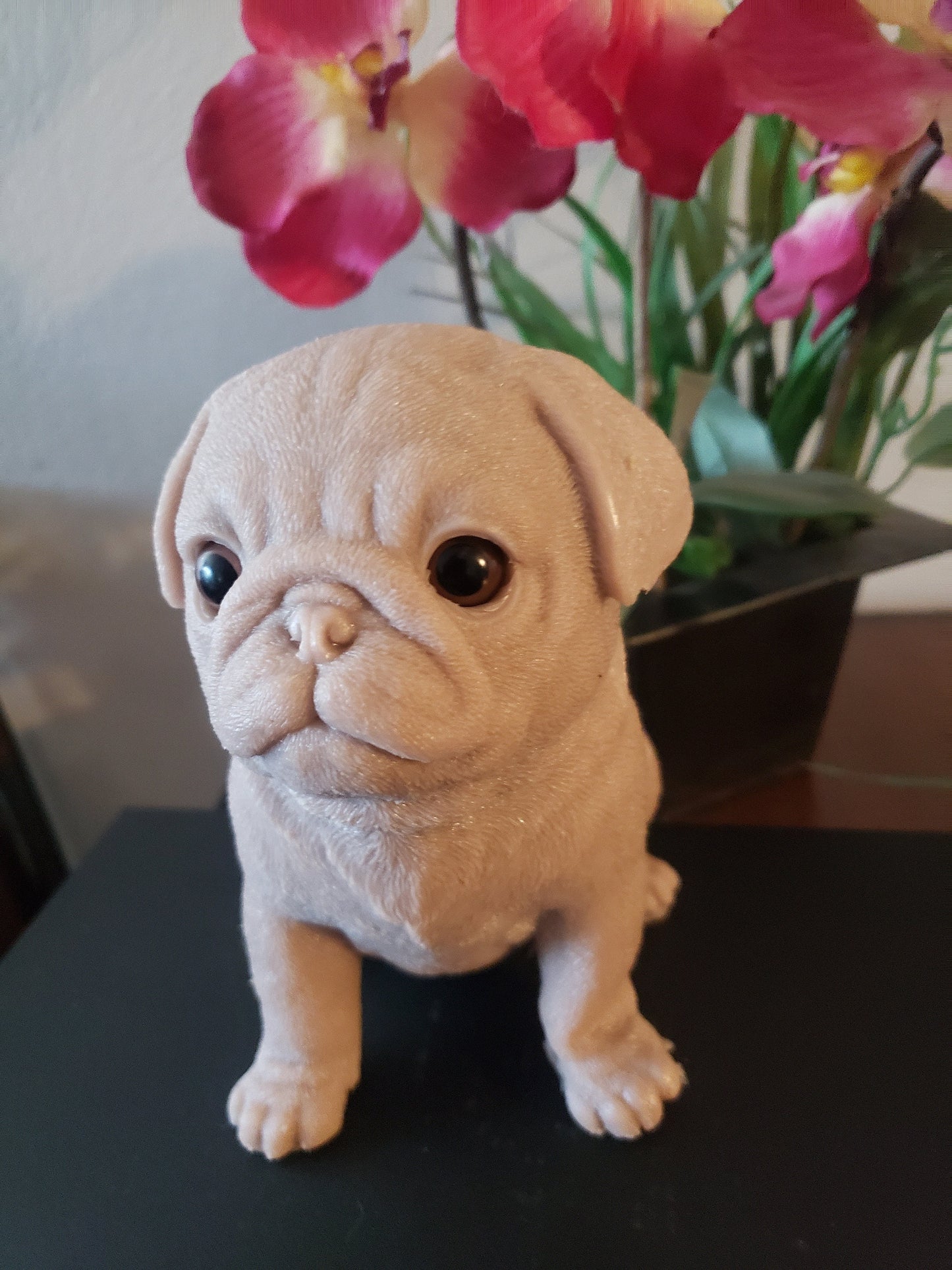 10" inches Full Body Silicone Pug puppy dog open eyes cutie you choose color