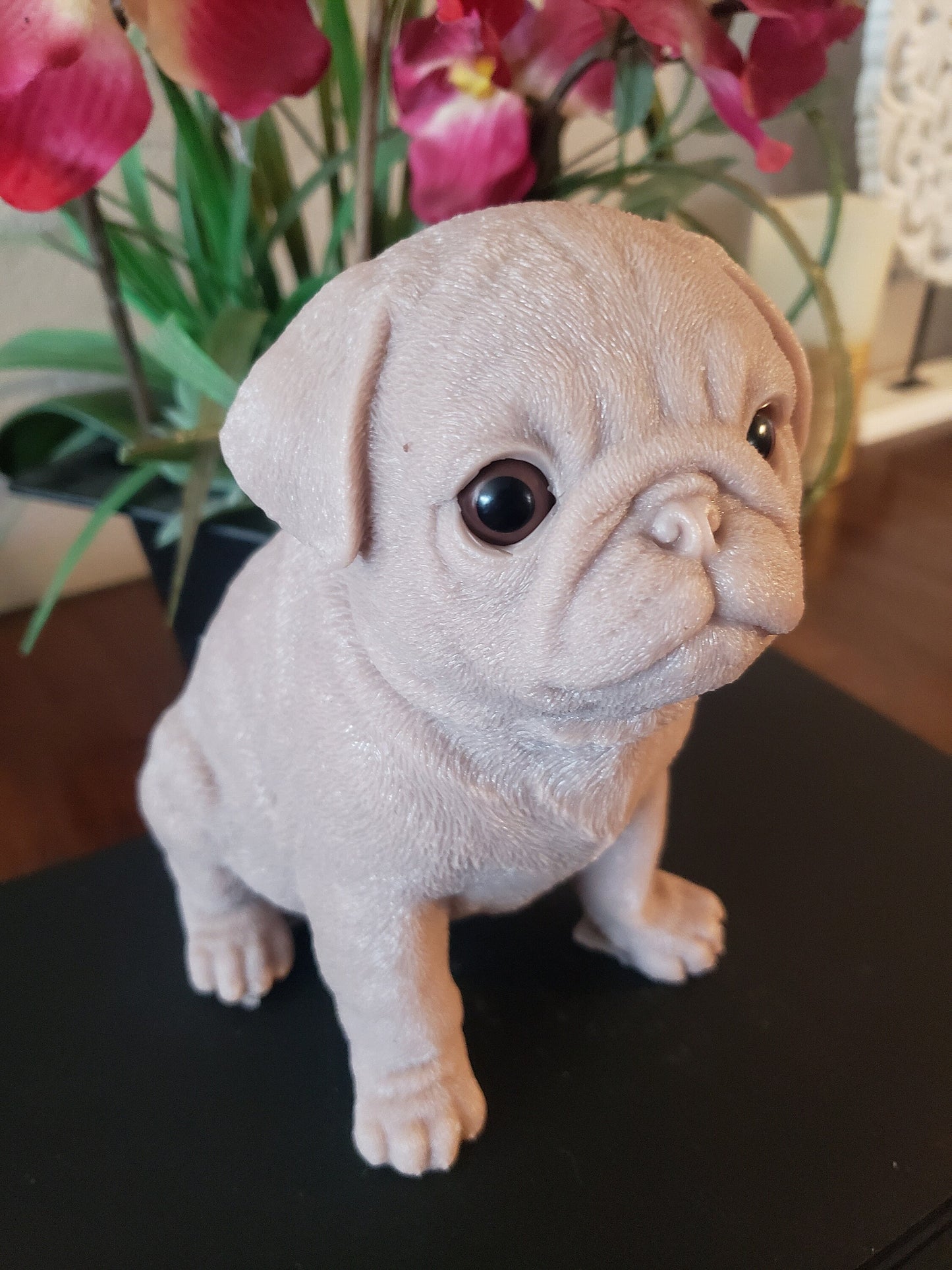 10" inches Full Body Silicone Pug puppy dog open eyes cutie you choose color