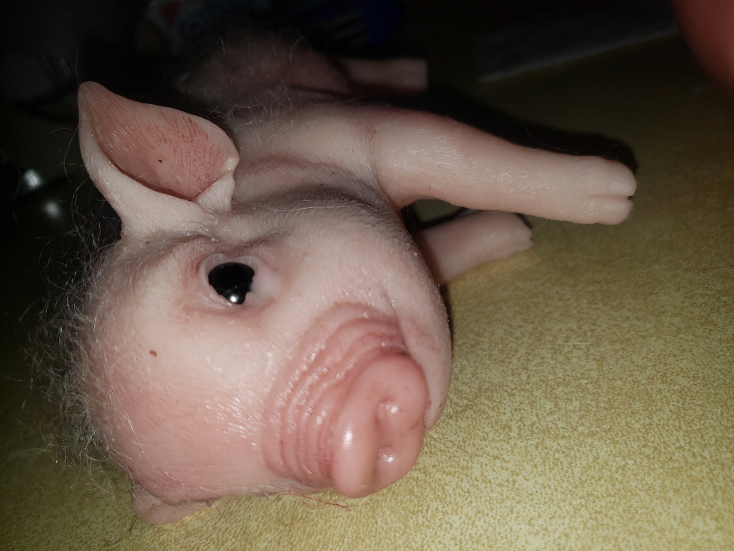 9" Full body silicone baby piglet piggy pig