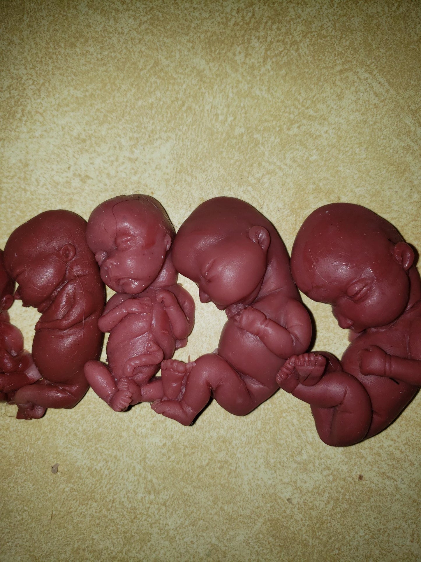 Silicone baby fetus LOT pro life developmental bundle of babies
