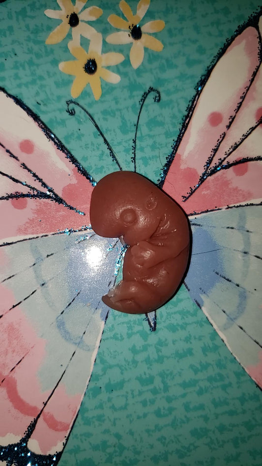 8 week gestational fetus silicone baby red/mixed color