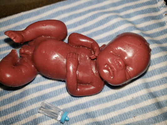 4" silicone memorial baby or mini newborn baby born too soon or mini newborn