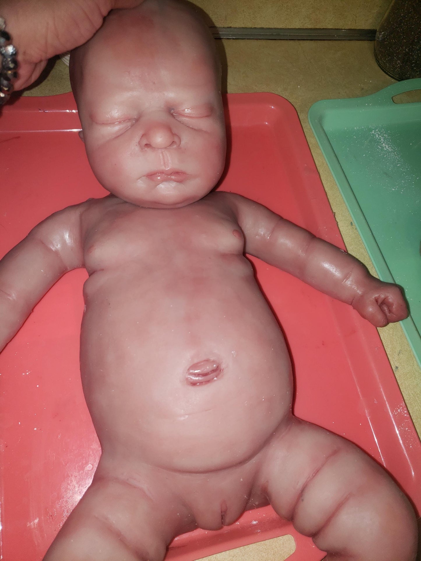 Full Body Silicone Baby remmy 21" can be boy or girl blank kit 0-3mo newborn chubby