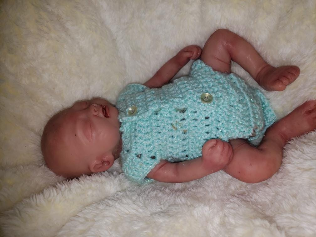 Full body silicone baby girl or boy preemie 13" inch doll