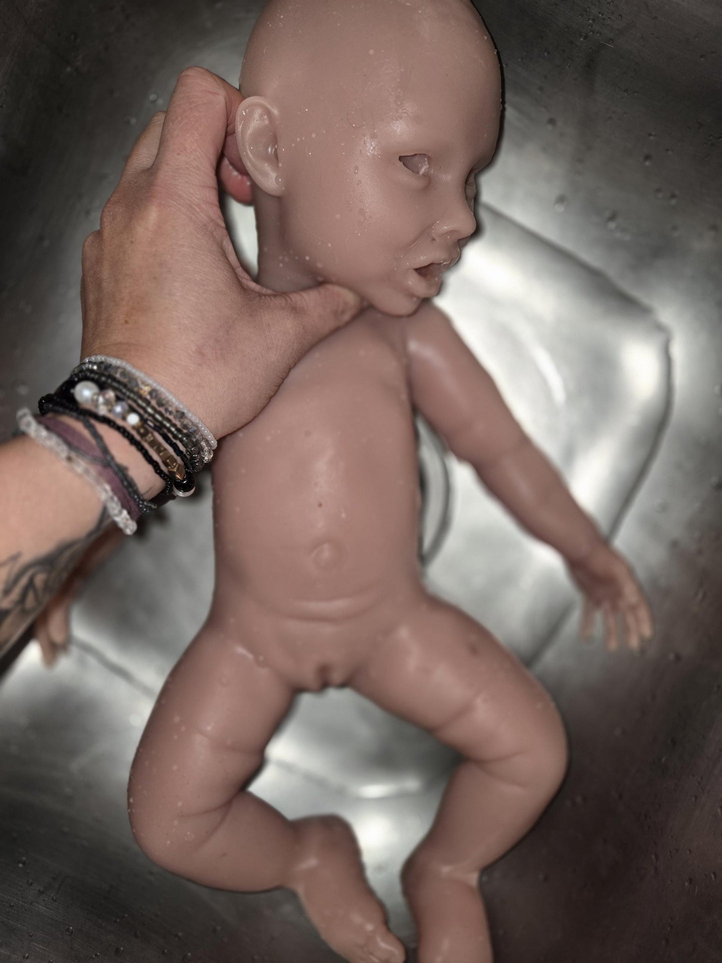 Full Body Silicone Baby 18" newborn awake