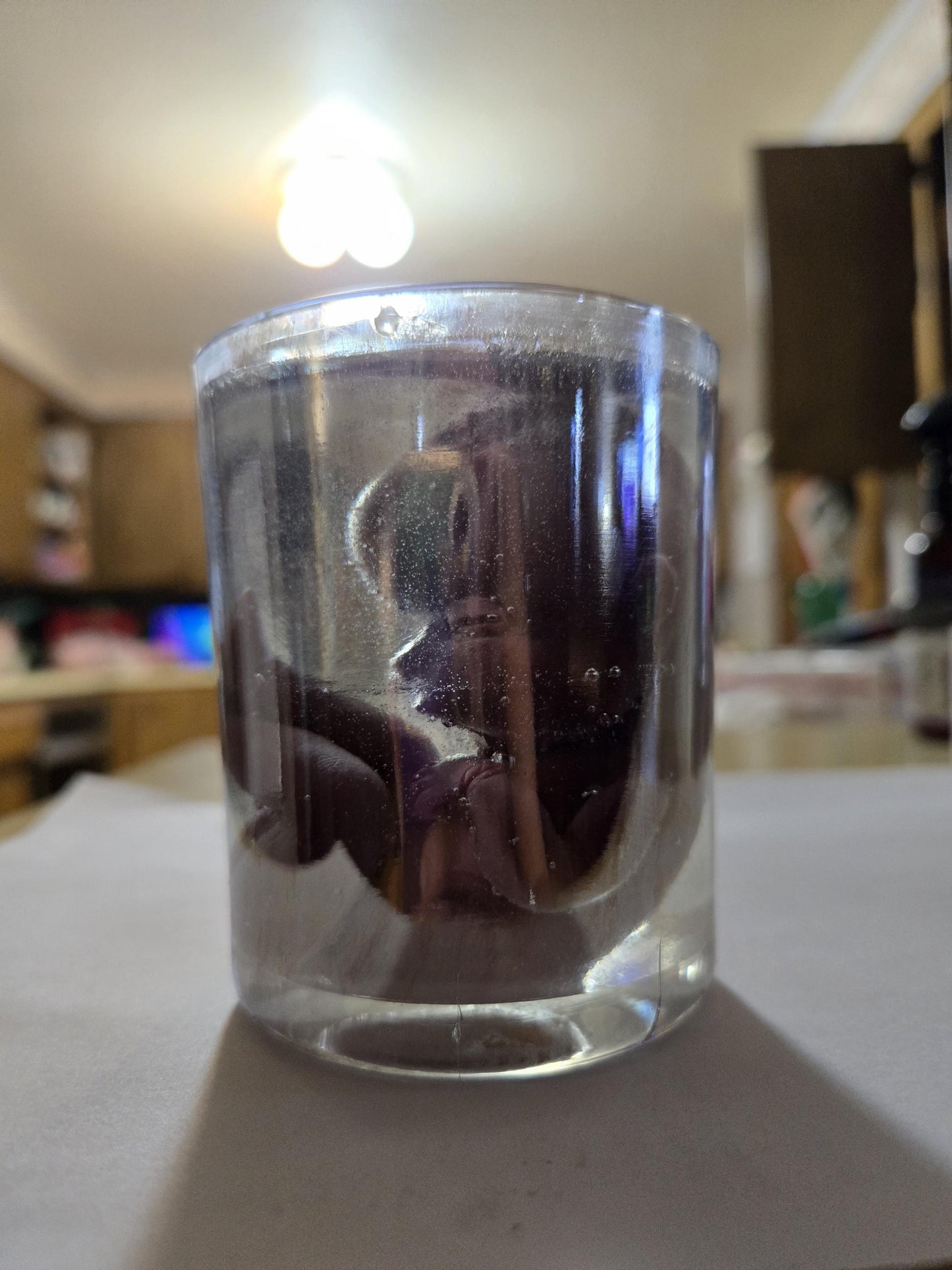 Memorial silicone fetus is glass jar resin