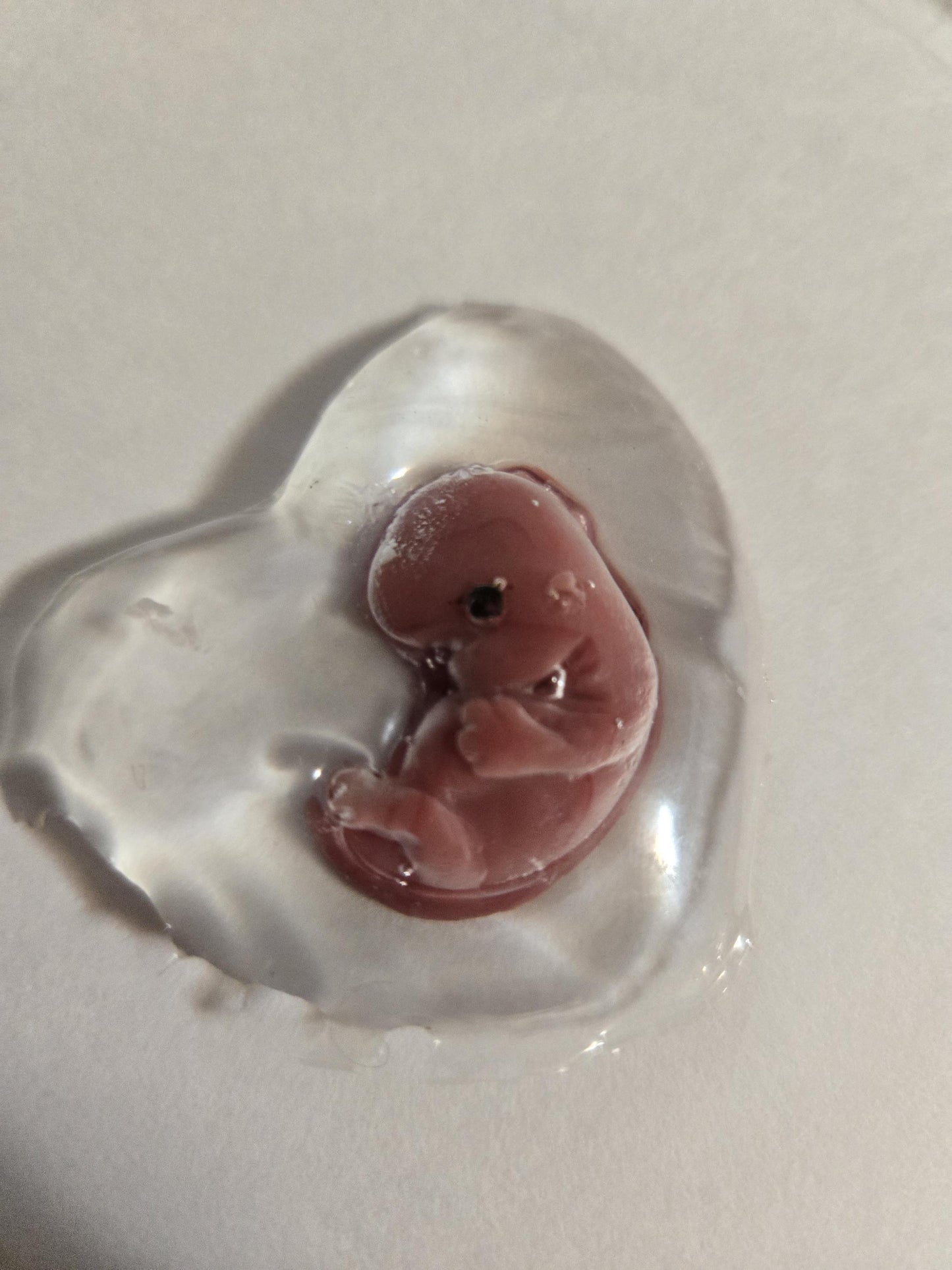Beautiful memorial resin heart peice