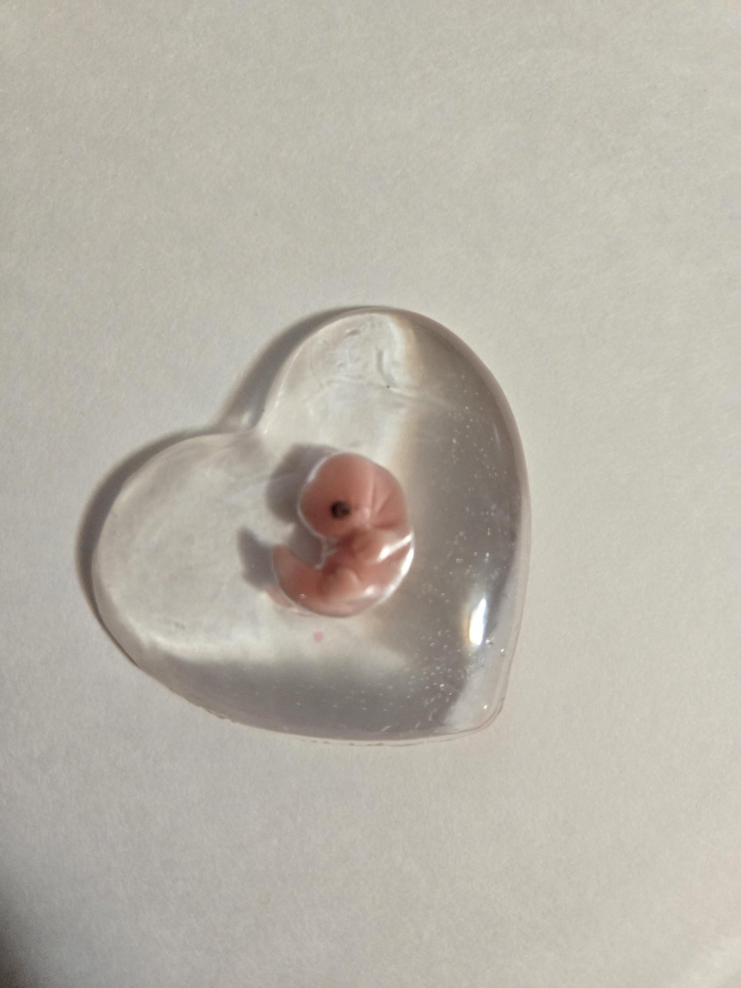 Beautiful memorial resin heart peice
