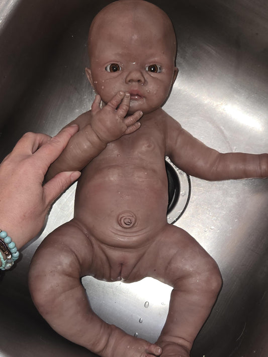 Full Body Silicone Baby 19" boy or girl open eyes