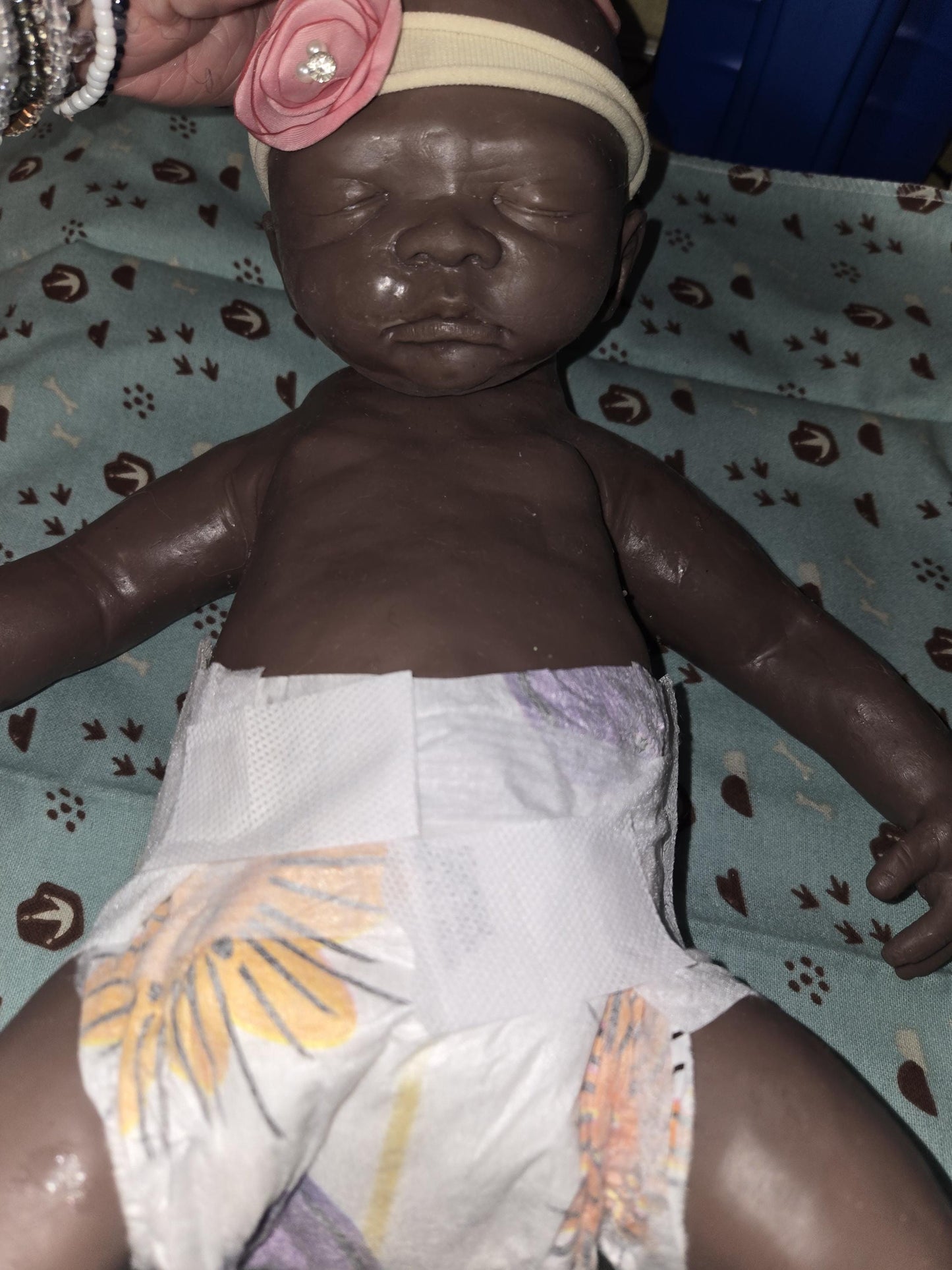 Full Body Silicone baby newborn closed eyes 17" Gracie
