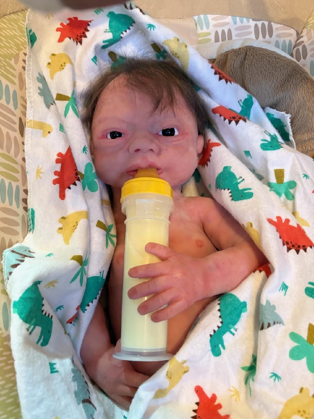 Full Body Silicone Baby Boy Blank or painted 18" inches newborn open eyes Trevor Donna kohn