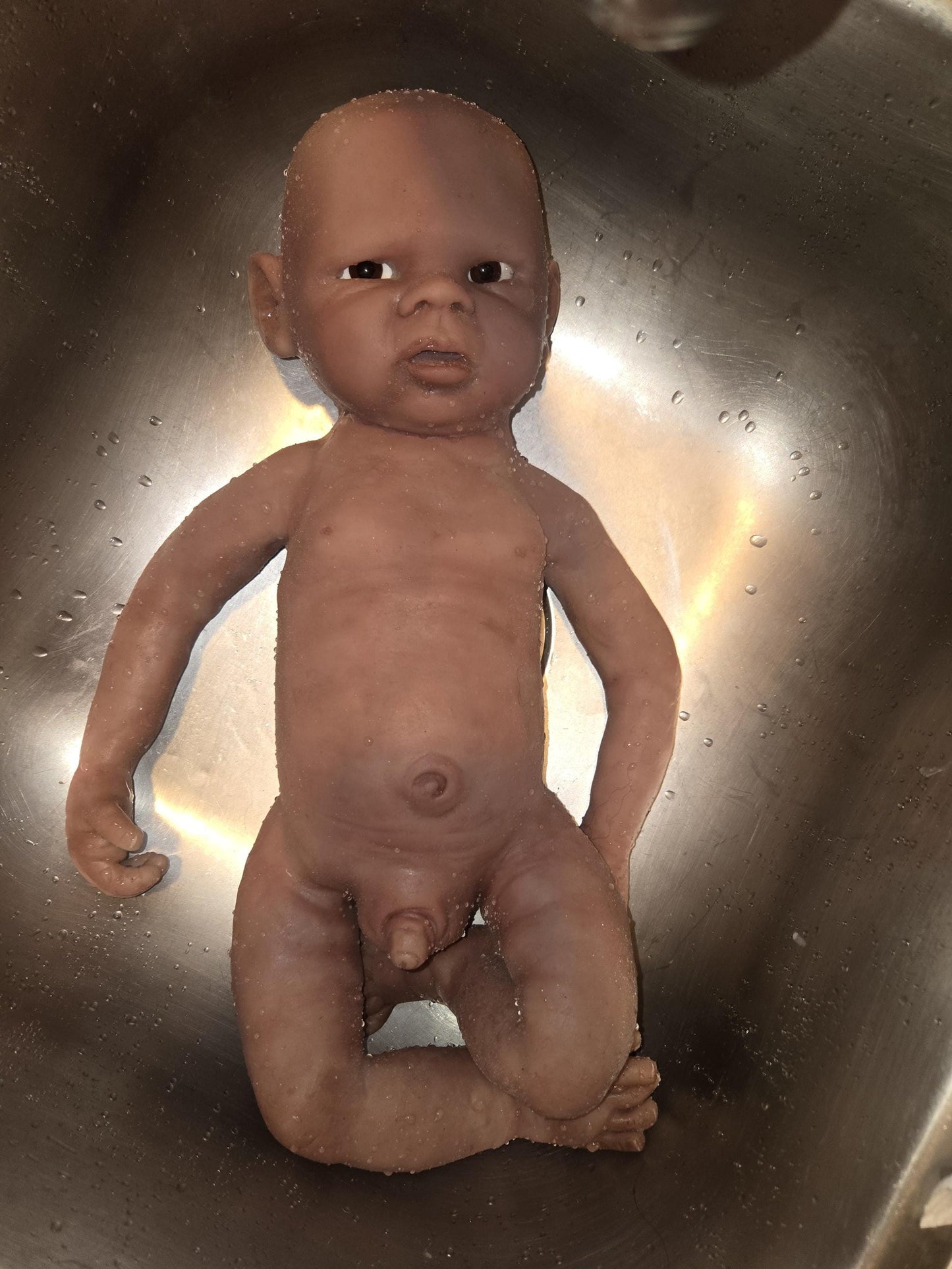Full body silicone baby boy newborn