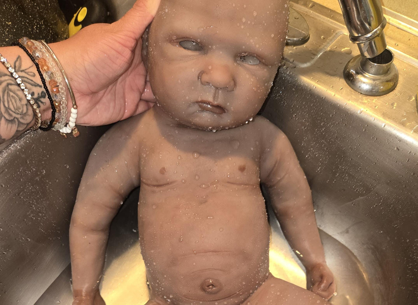 Full Body silicone baby toddler 24" 6 month old "Adele" Melissa mccrory