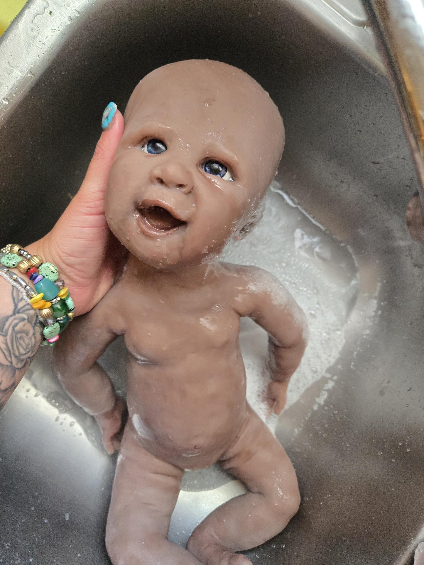 Full Body Silicone Baby Boy or girl Happy smiley baby full body or cuddle head