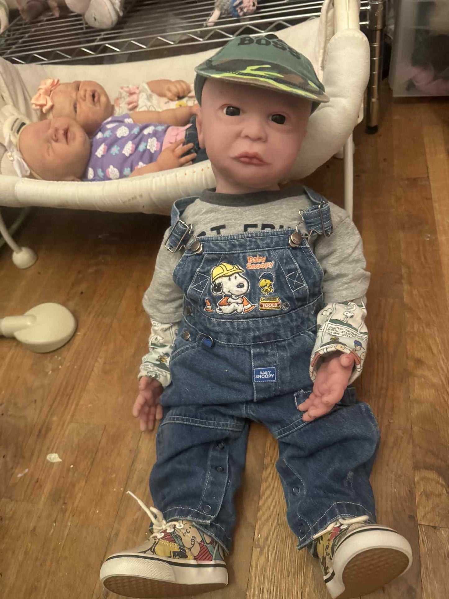 huge toddler full body silicone baby 27" inches cameron