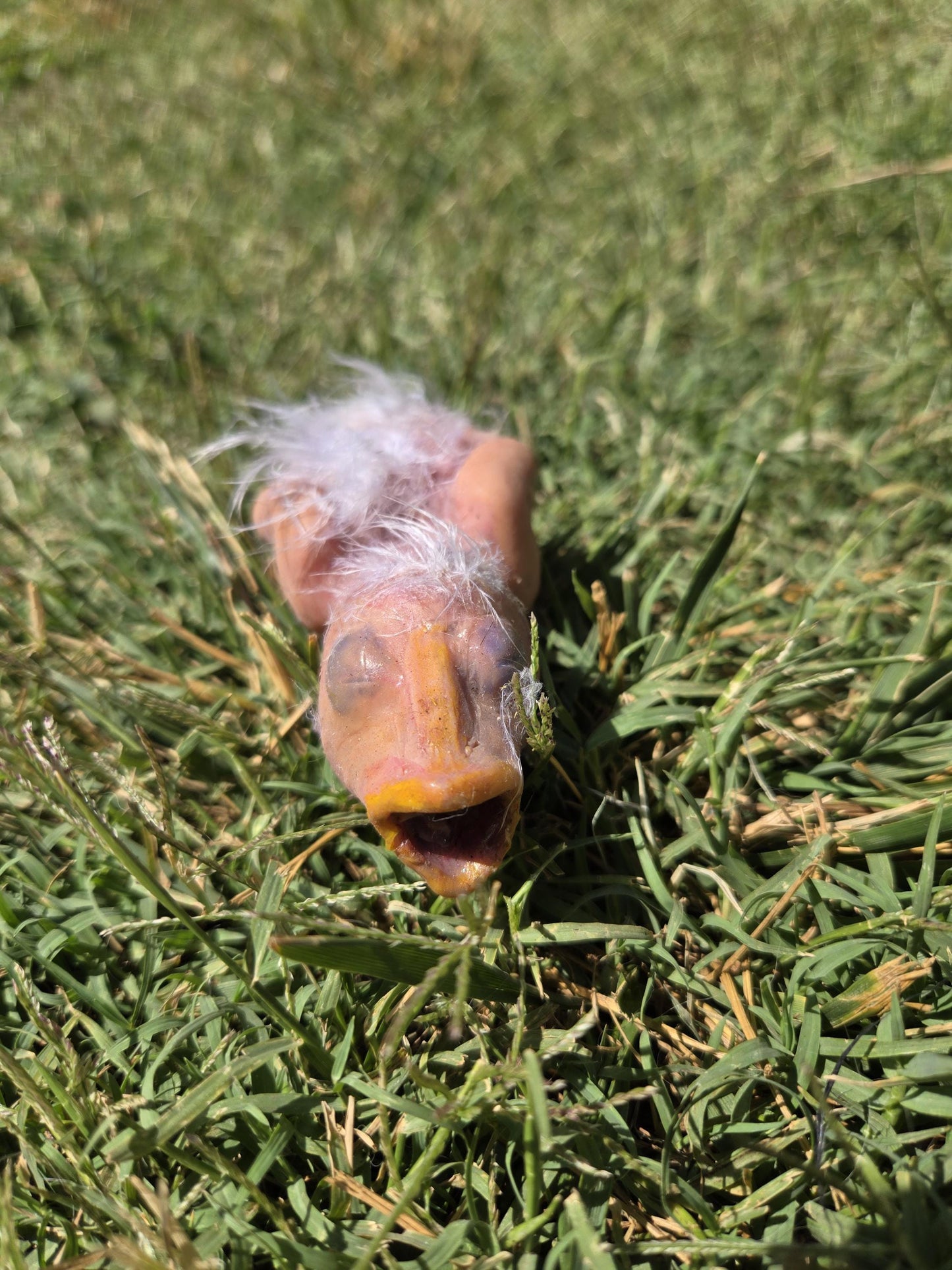 Custom 4" Silicone Baby Bird ā Fantasy Creature Art Doll