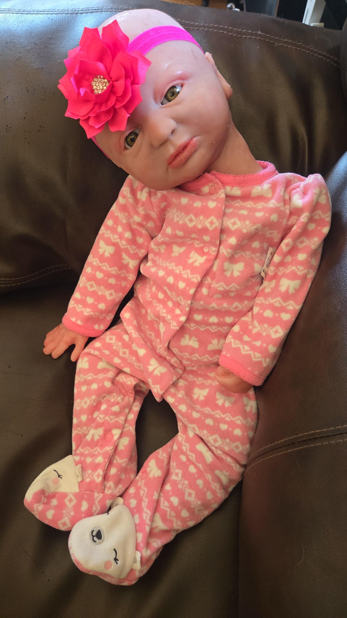 Full Body silicone baby toddler 24" 6 month old "autumn" Donna kohn