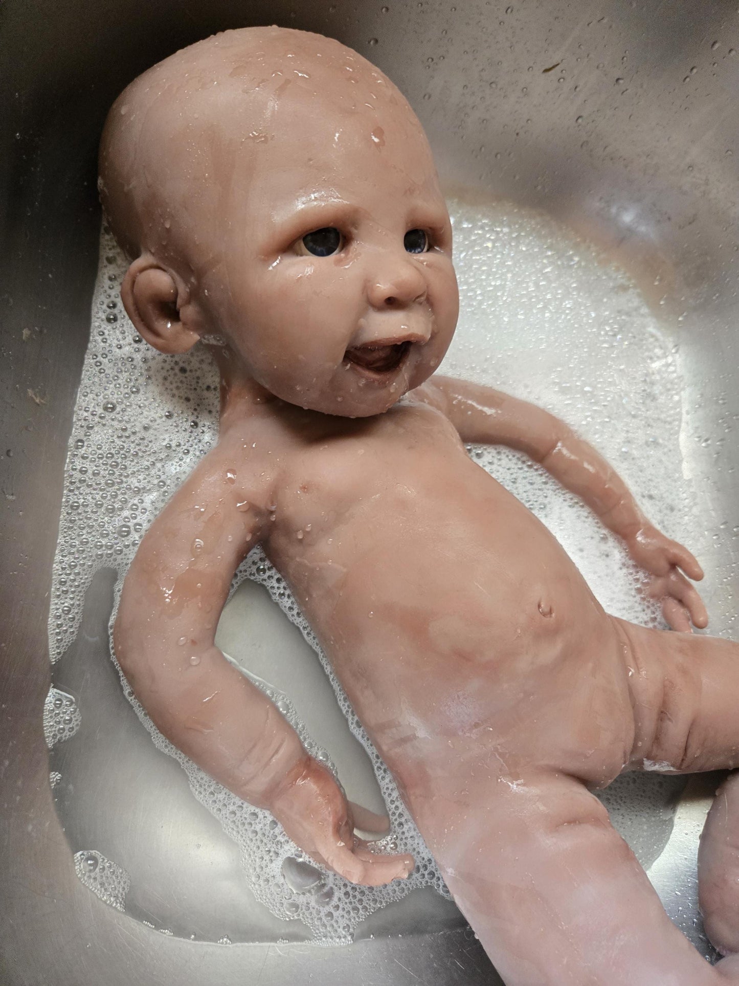 Full Body Silicone Baby Boy or girl Happy smiley baby full body or cuddle head