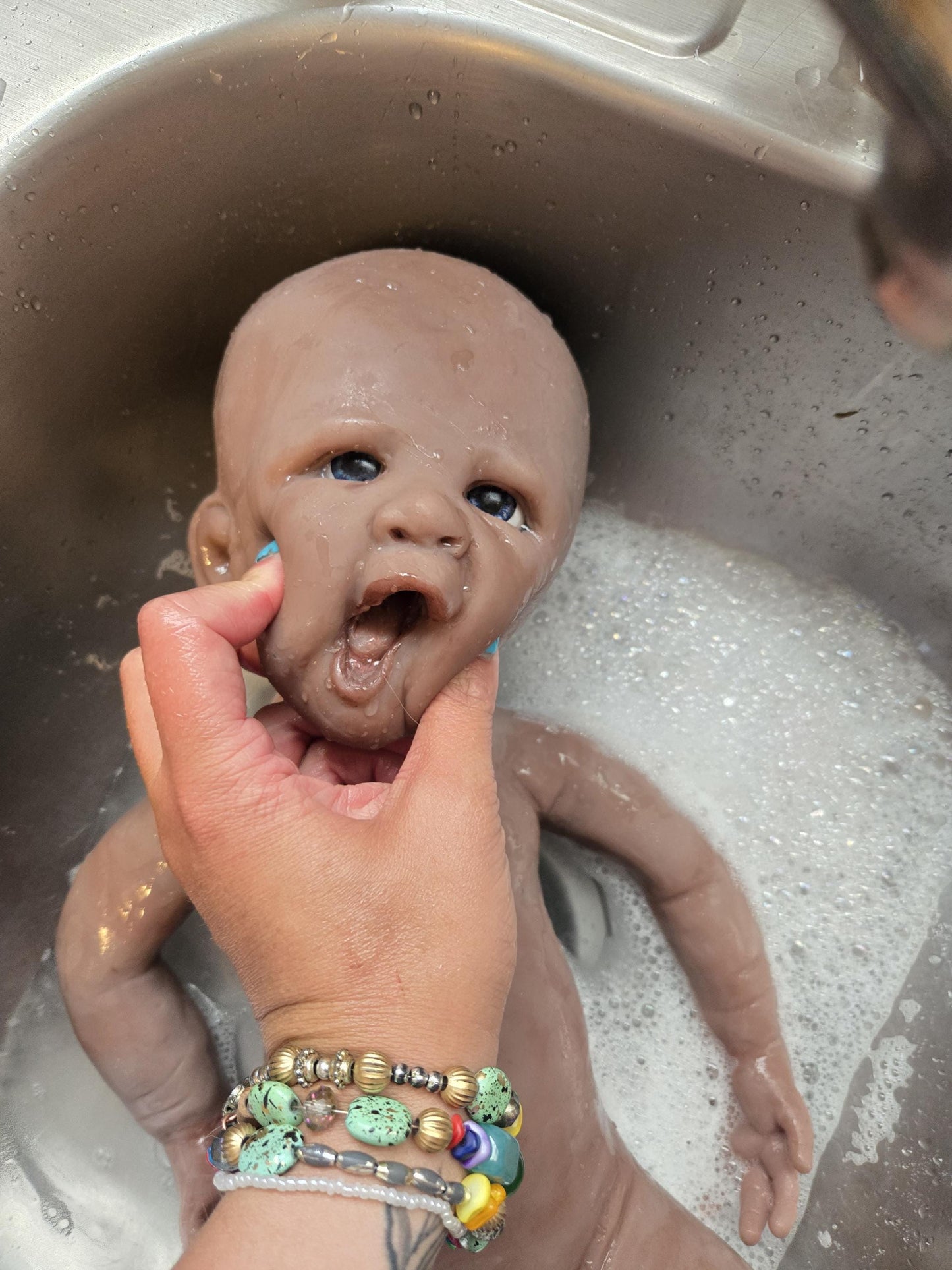 Full Body Silicone Baby Boy or girl Happy smiley baby full body or cuddle head