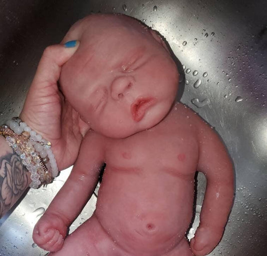 Full body silicone baby boy 18" Newborn baby doll Brody