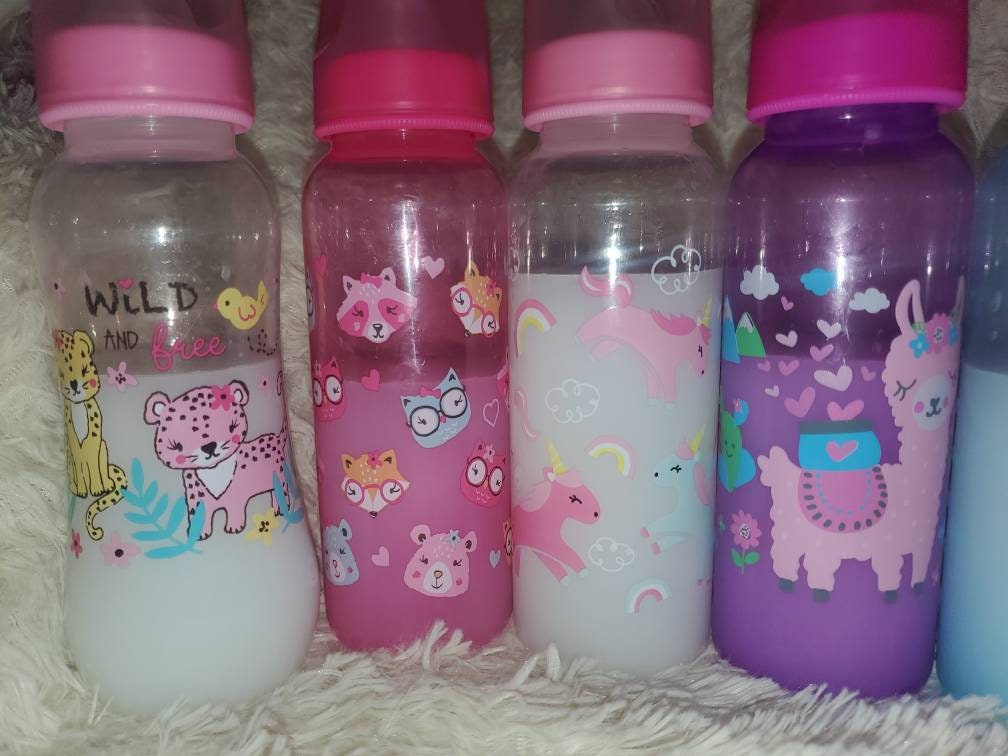 Reborn baby Sealed nipples reborn milk fake bottle (2) bottles