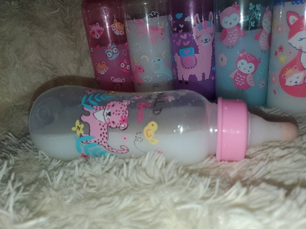 Reborn baby Sealed nipples reborn milk fake bottle (2) bottles