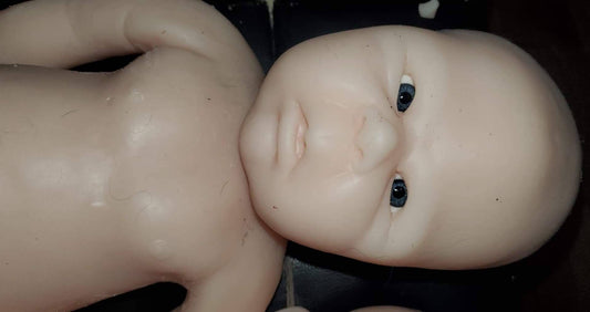 Silicone baby head for cuddle body baby