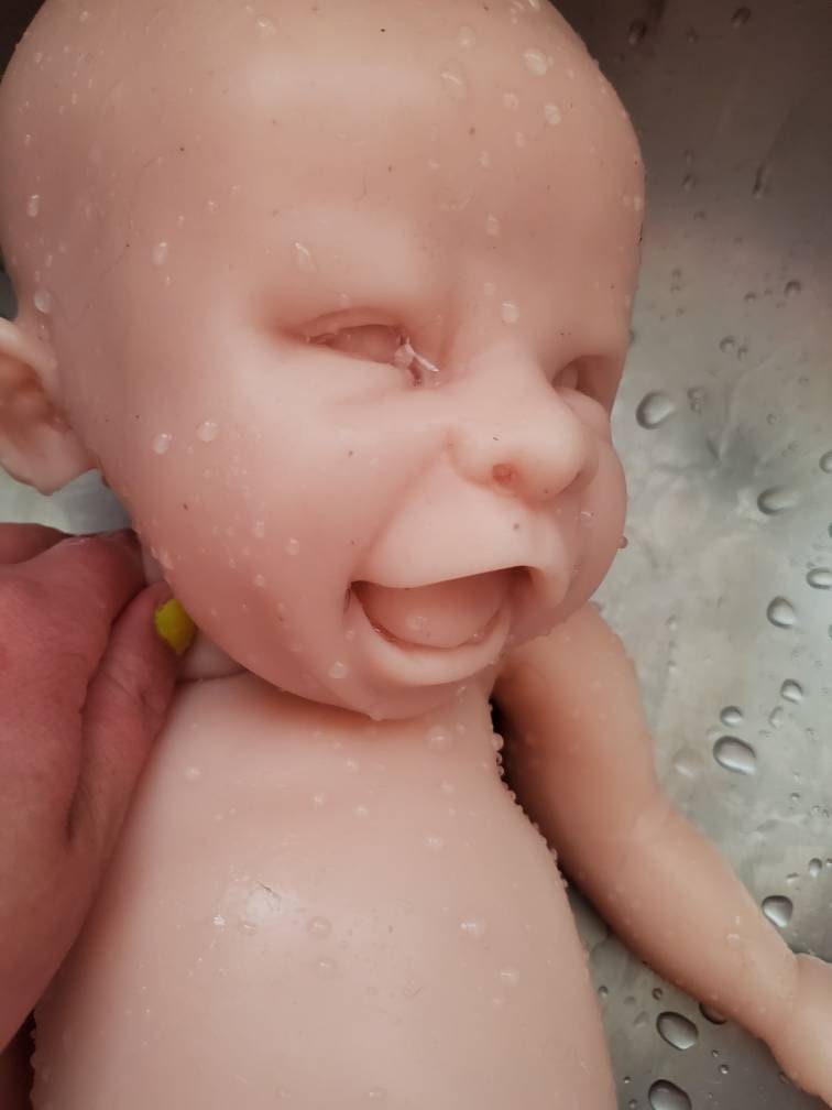 Full body silicone baby newborn smiling happy baby