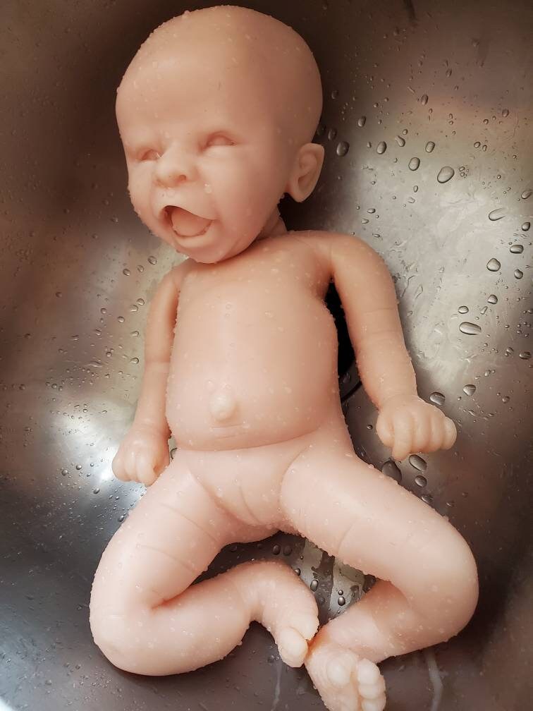 Full body silicone baby newborn smiling happy baby