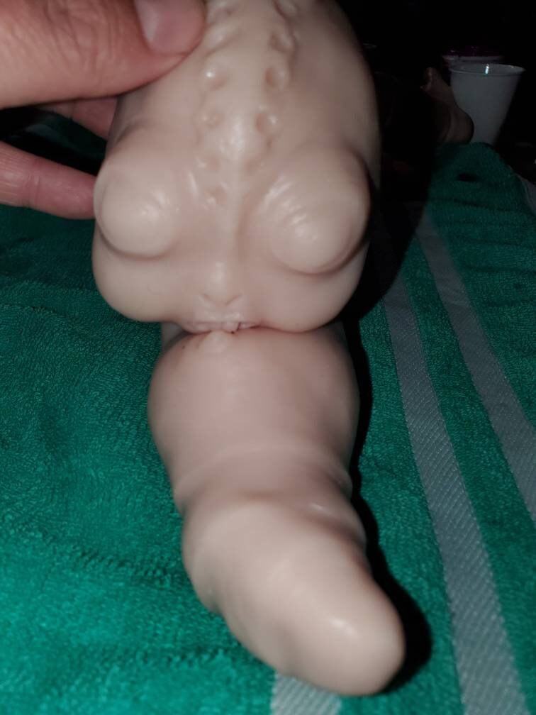 9" full body silicone baby caterpillar