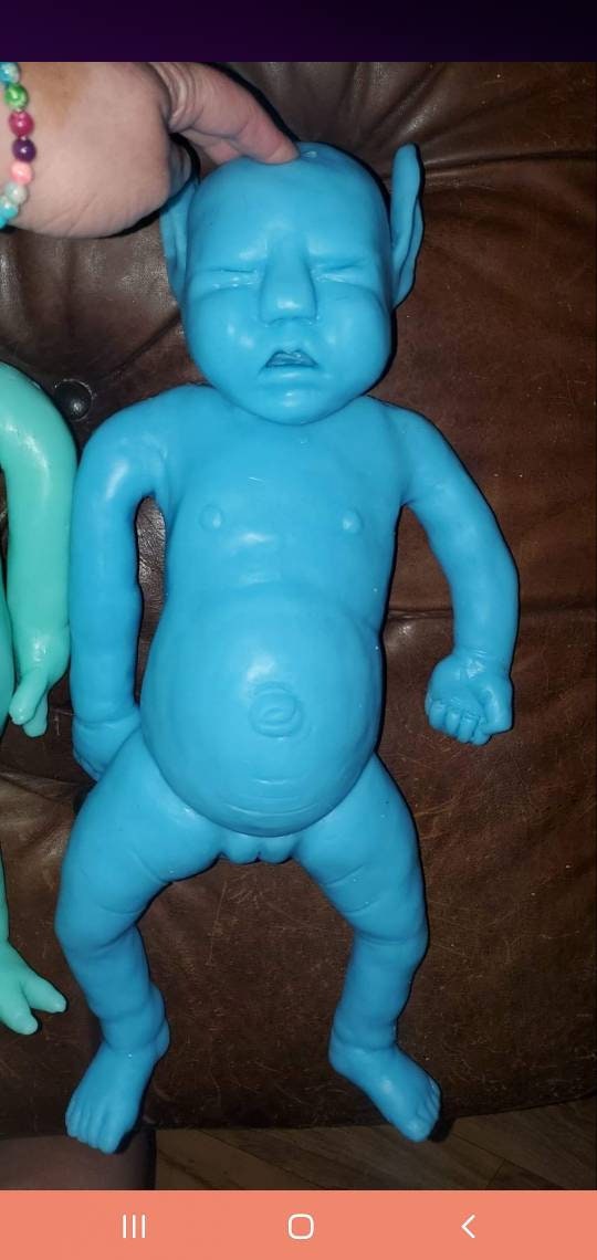 Full body silicone baby avatar 19" eco flex 10 blank kit unpainted