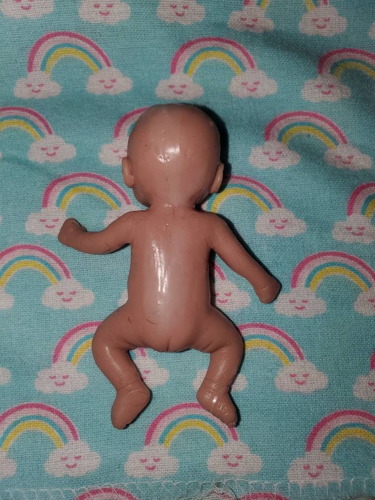 4" full body silicone baby girl blank unpainted