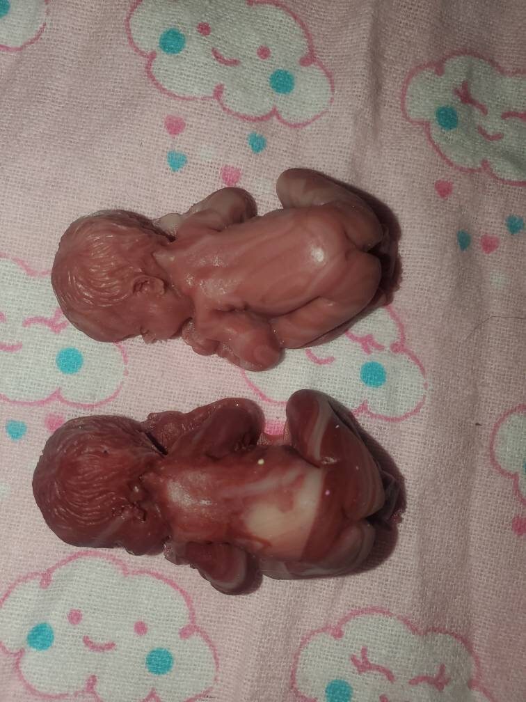 2" born too soon tiny silicone baby