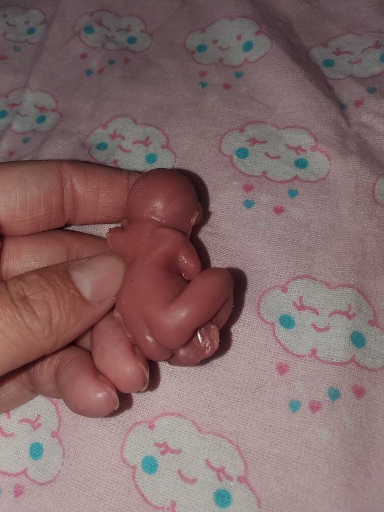 2" silicone memorial fetus baby