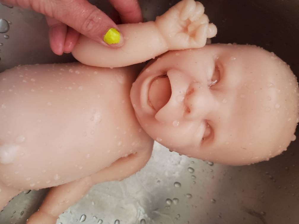 Full body silicone baby newborn smiling happy baby