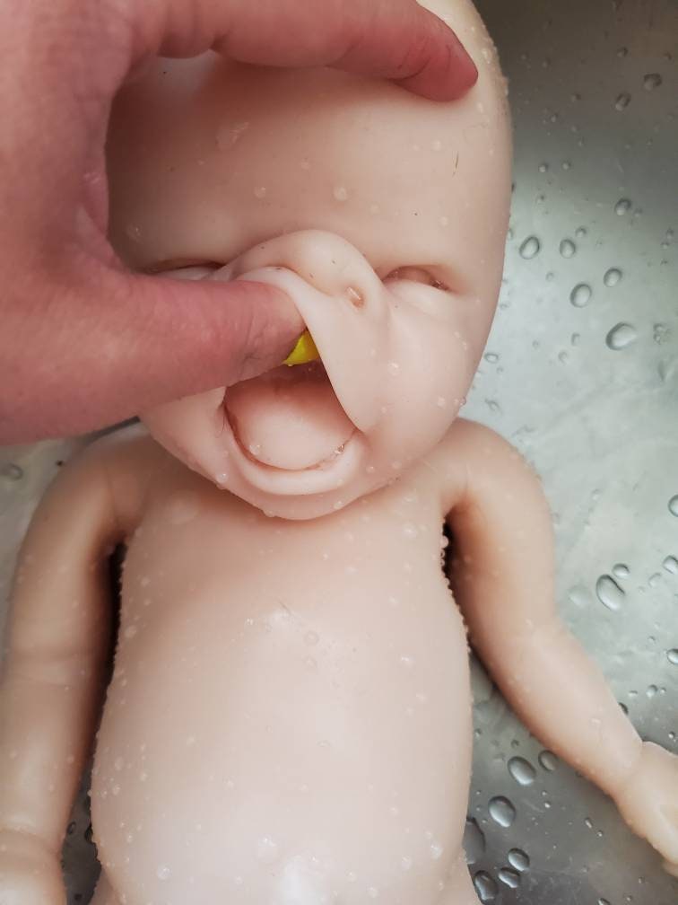 Full body silicone baby newborn smiling happy baby