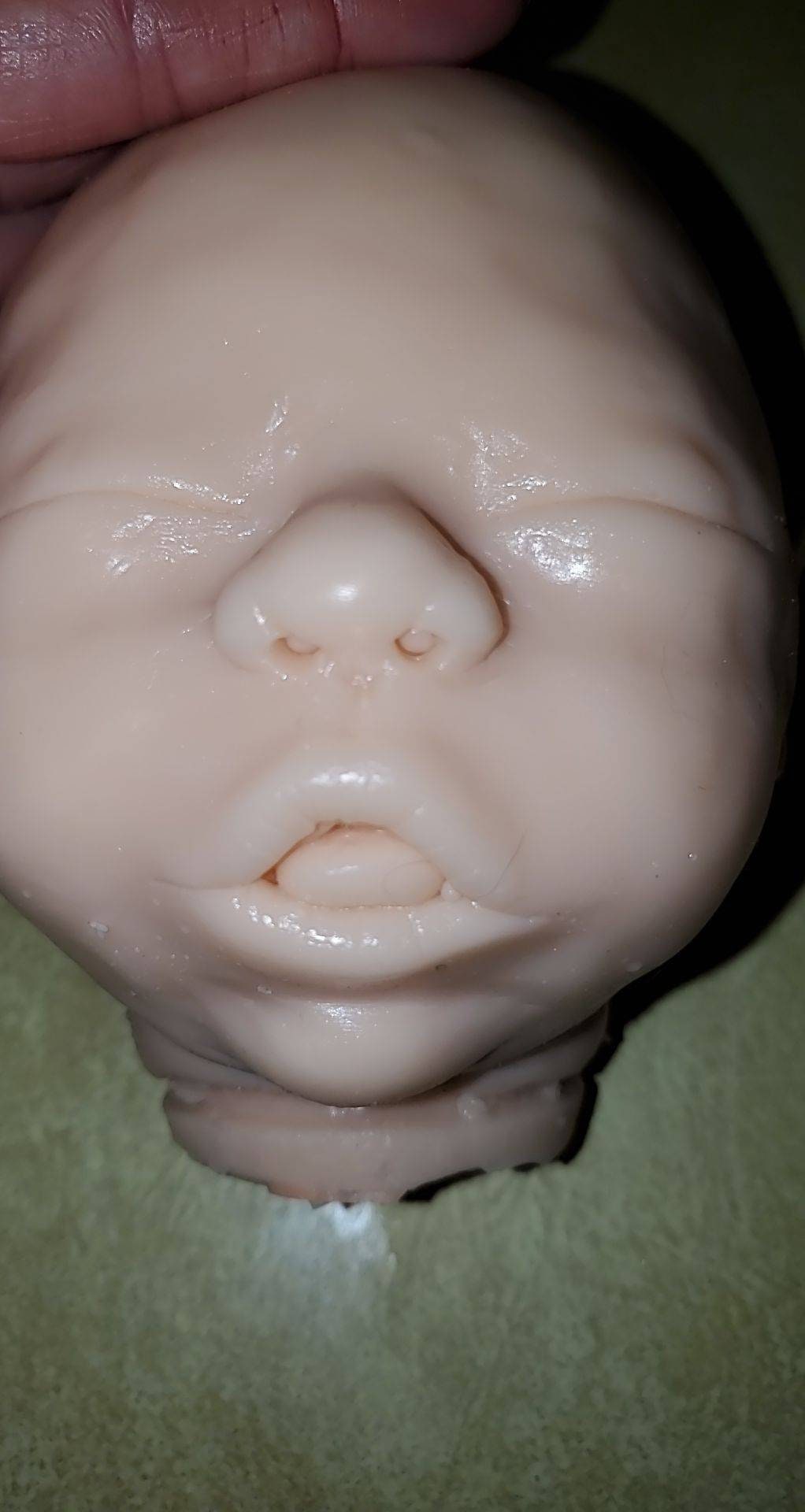 Silicone baby head for cuddle body baby 18" issac