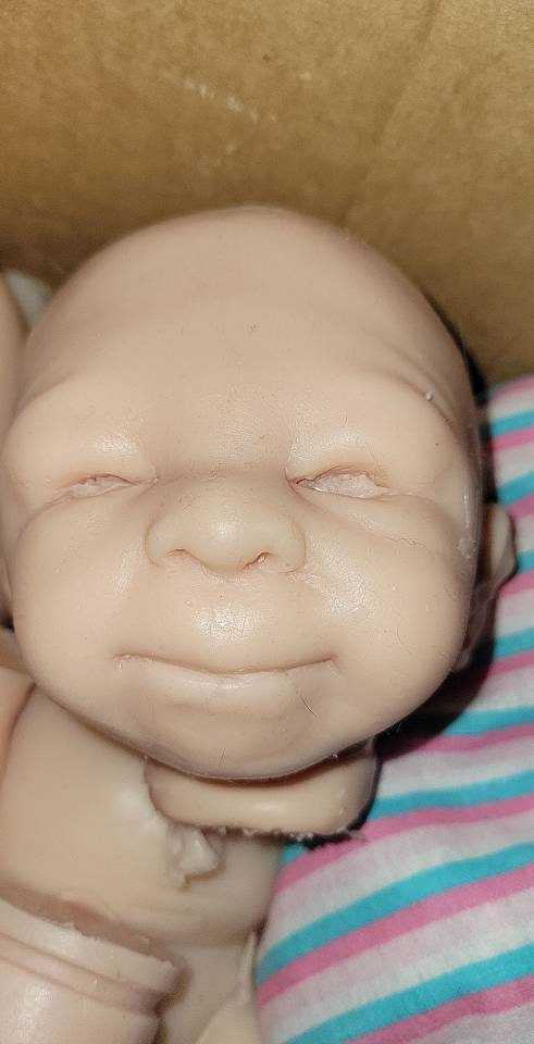 Silicone baby head blank new born for cuddle body 18" newborn