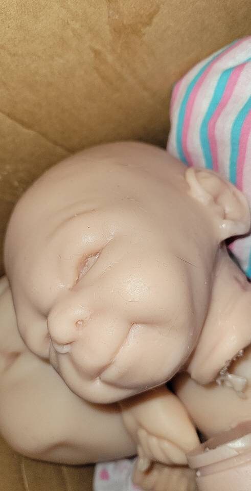 Silicone baby head blank new born for cuddle body 18" newborn