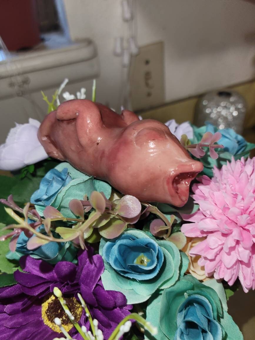 4" silicone baby birdie fully painted custom