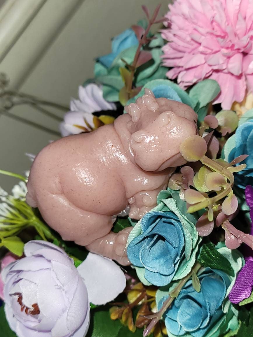 3" silicone baby hippo blank