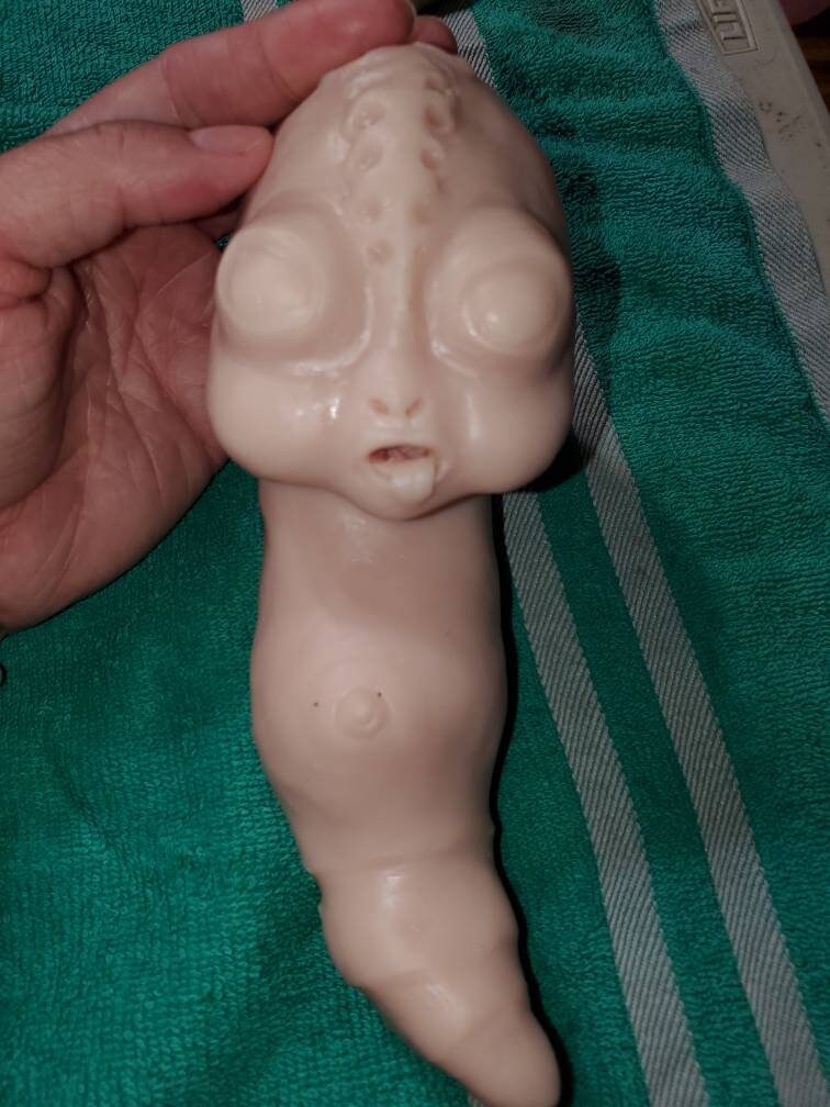 9" full body silicone baby caterpillar