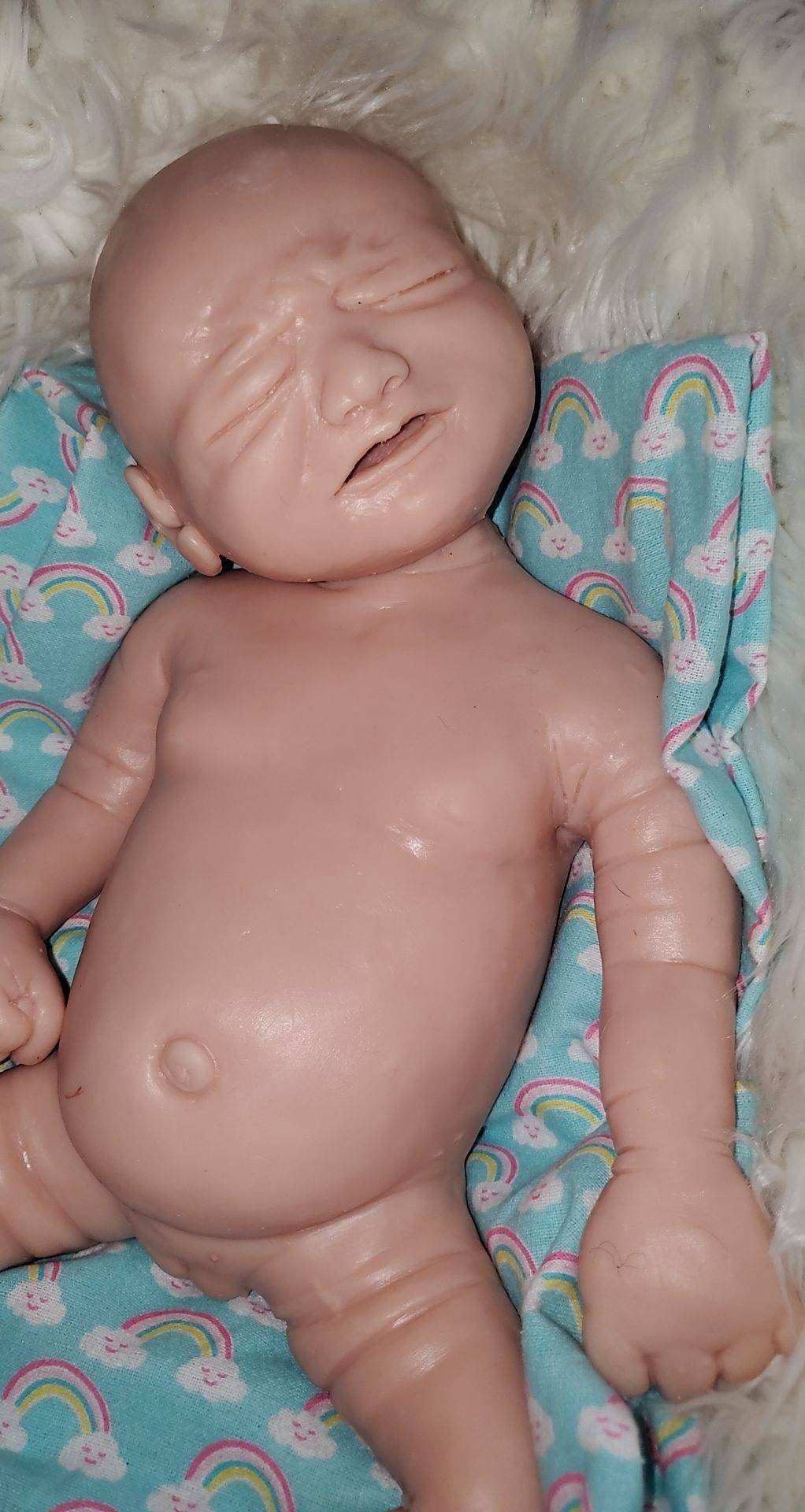 Full body silicone baby 17" crying baby newborn
